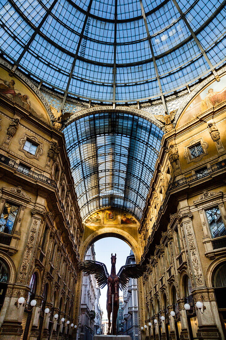 Galleria Vittorio Emanuele II, Milan, Lombardy, Italy,  Europe