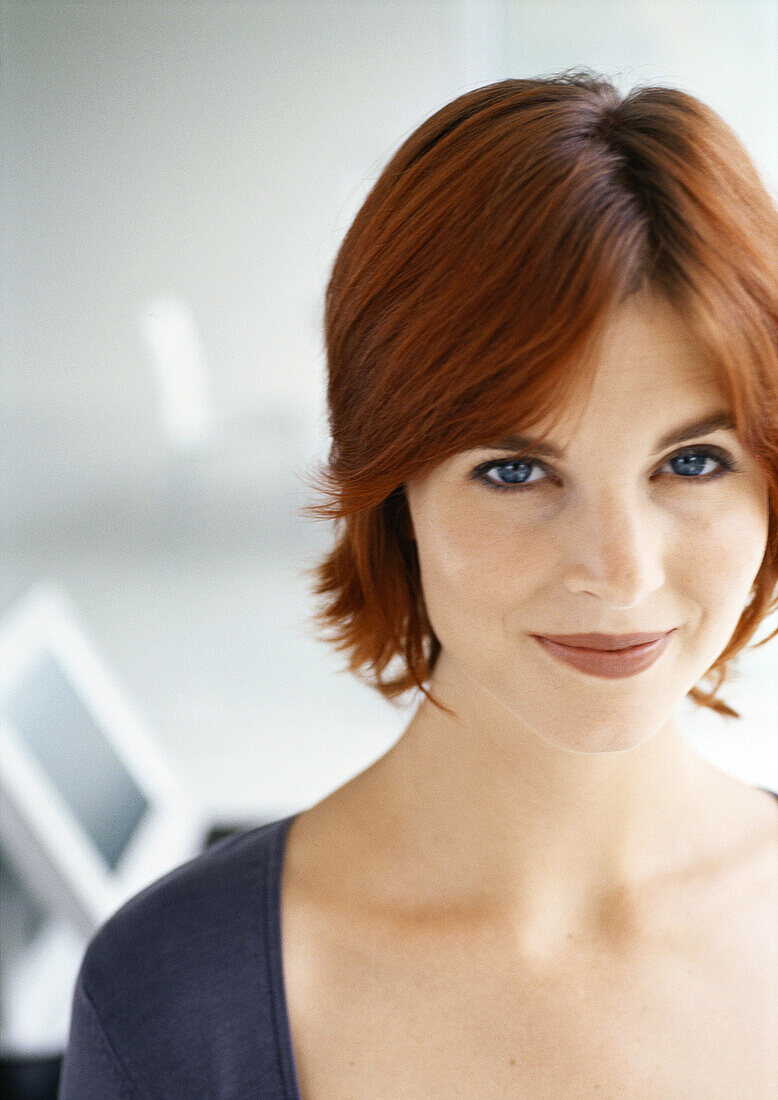 Woman smiling, portrait