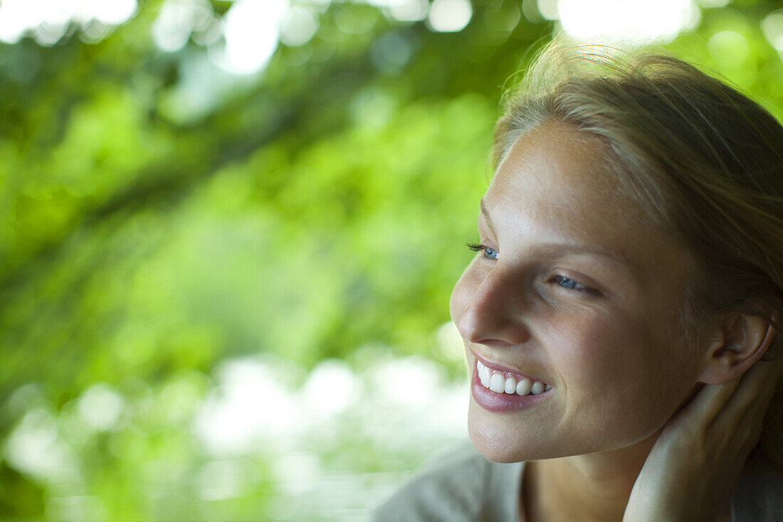 Young woman in nature, portrait