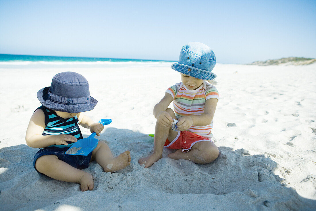 Children playing in sand