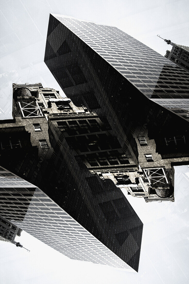 Multi-layered buildings of Manhattan, New York, USA