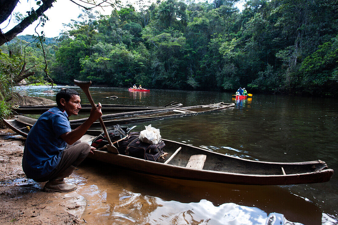 River cruise on the Karuai from Karuai to Yunek, La Gran Sabana, Venezuela