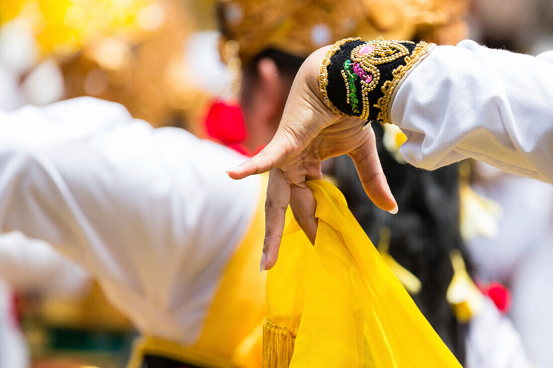 Traditional dance, Odalan temple festival, Sidemen, Bali, Indonesia