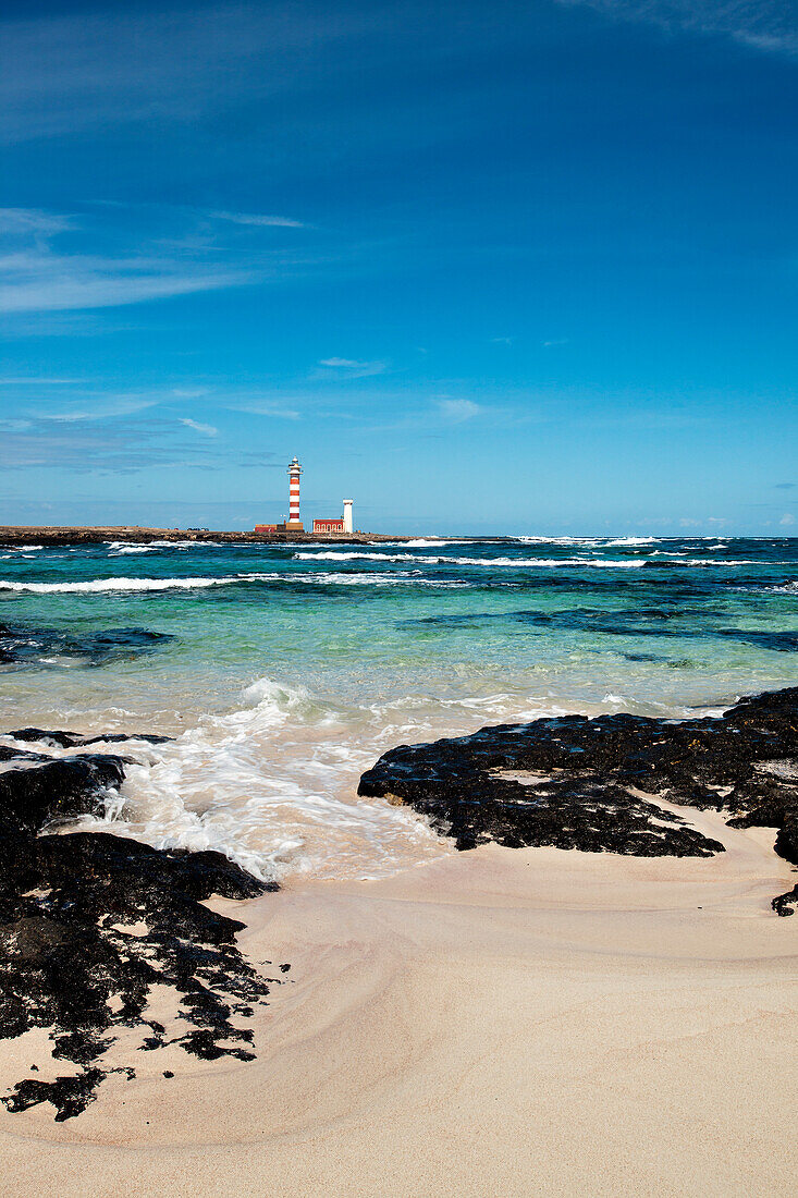 Faro El Toston Lighthouse, El Cotillo, Fuerteventura, Canary Islands, Spain