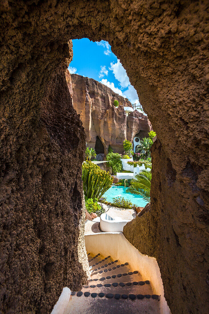 Museum and restaurant, LagOmar, Nazaret, Lanzarote, Canary Islands, Spain