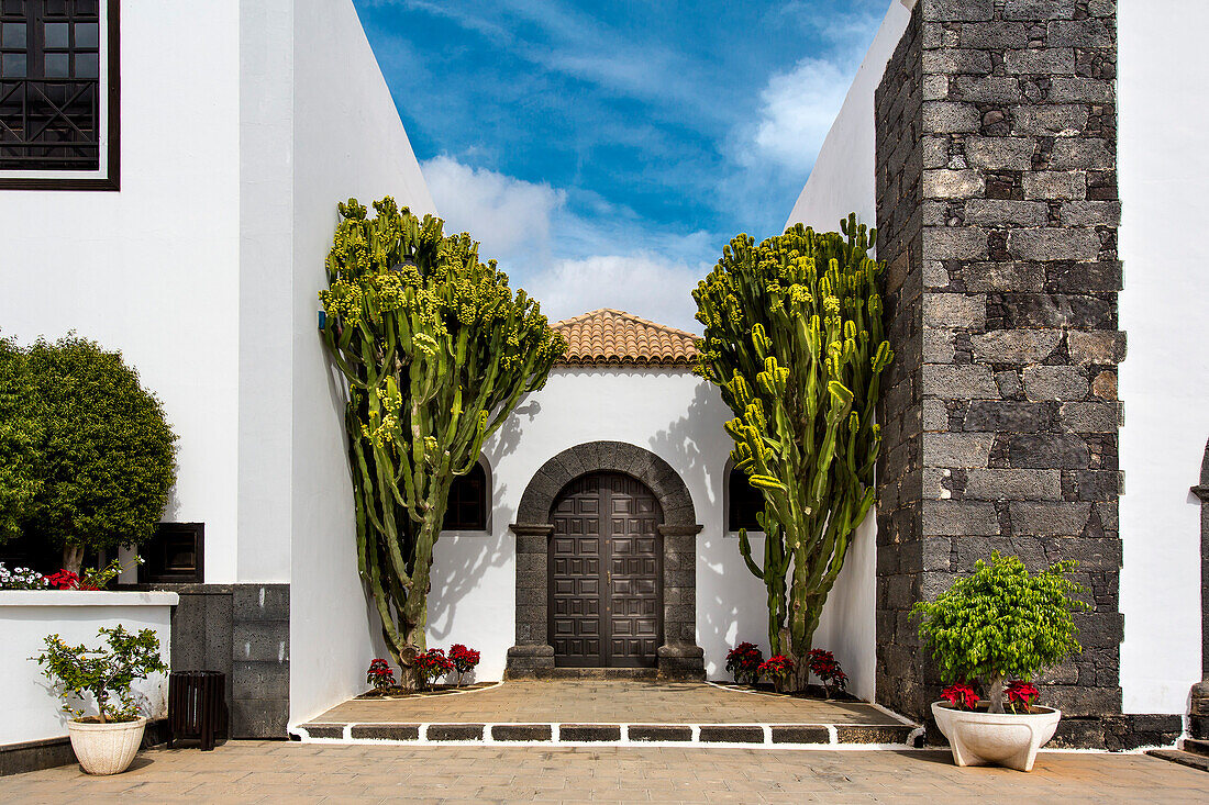 Kirche, Iglesia de San Martin, Plaza Leon y Castillo, San Bartolome, Lanzarote, Kanarische Inseln, Spanien