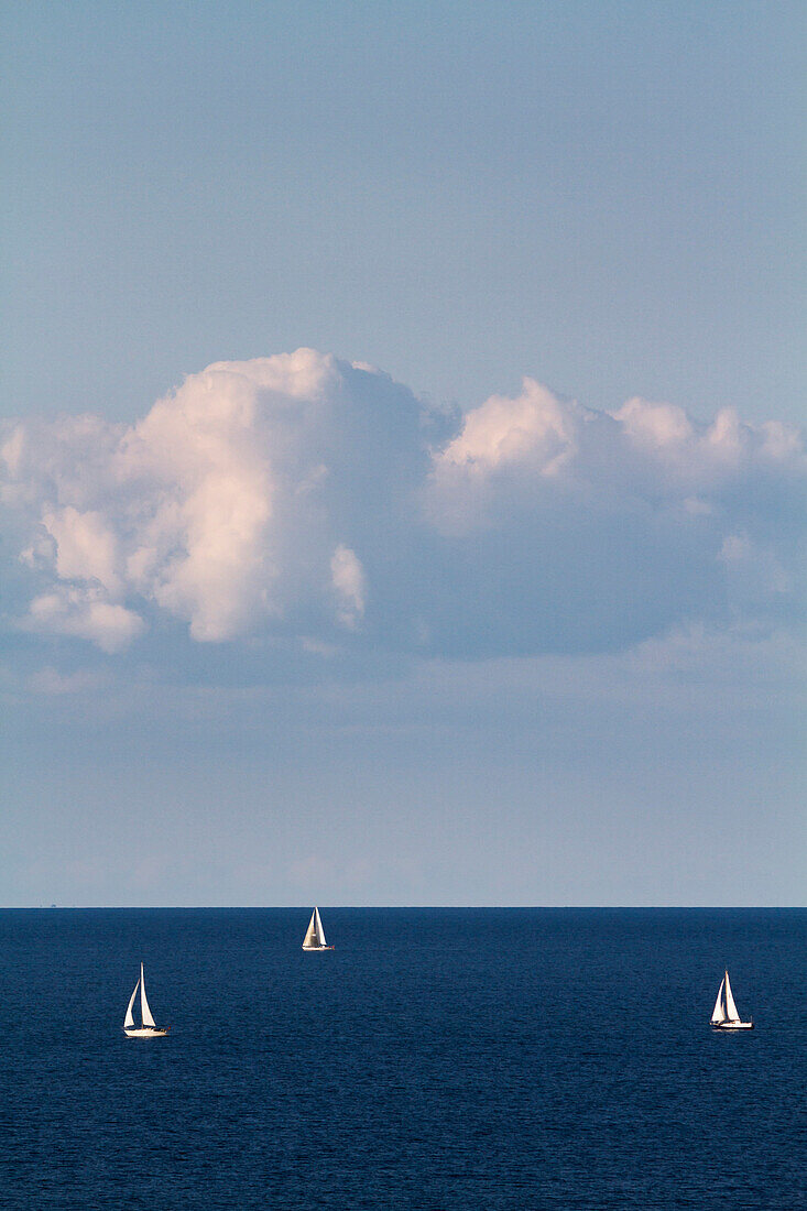 Segelboote, Schwedeneck, Ostsee, Dänischer Wohld, Rendsburg-Eckernförde, Schleswig-Holstein, Deutschland