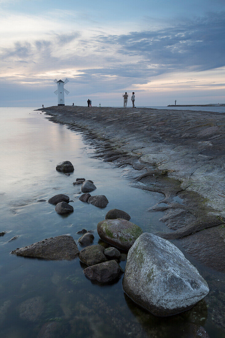 alter Leuchtturm von Swinemünde (polnisch: Swinoujscie), Swinemünde, Usedom, Ostsee, Woiwodschaft Westpommern, Polen