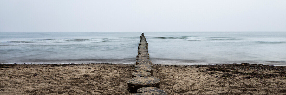 Küstenlandschaft, Warnemünde, Ostsee, Rostock, Mecklenburg-Vorpommern, Deutschland