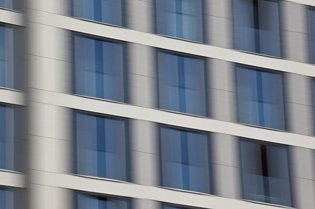 Out of focus abstract view of office building facade