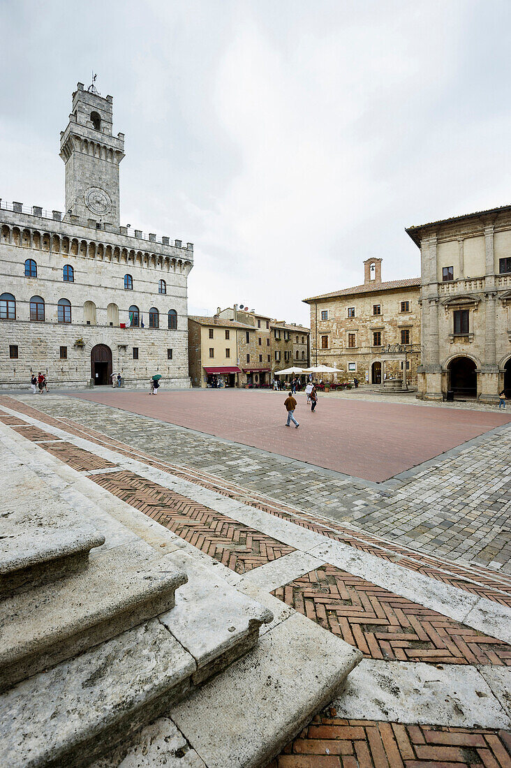 Piazza, Montepulciano, Provinz Siena, Toskana, Italien