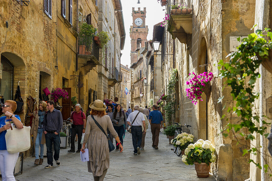 Pienza, Val d`Orcia, province of Siena, Tuscany, Italy, UNESCO World Heritage