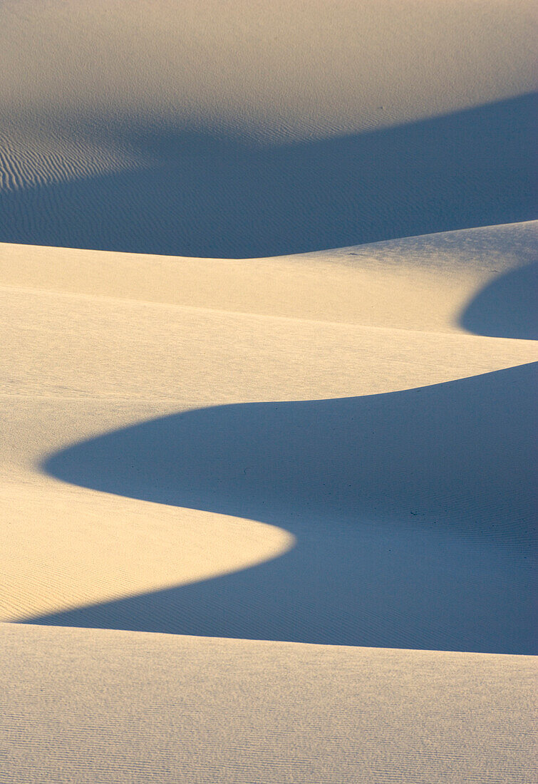 Dünen, Licht und Schatten, White Sands National Monument, New Mexico, USA