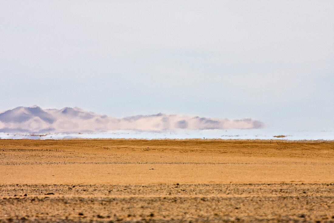 Fata Morgana, mirage in the libyan desert, Libya, North Africa