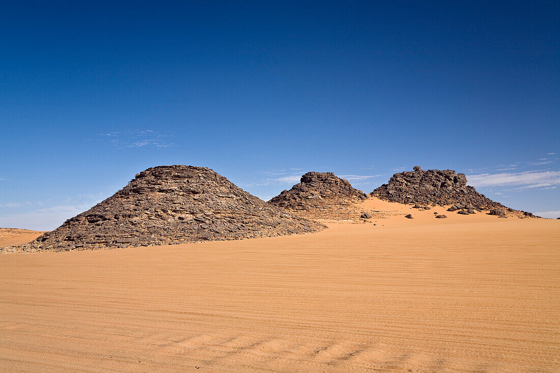 Libysche Wüste, Akakus Gebirge, Libyen, Sahara, Afrika