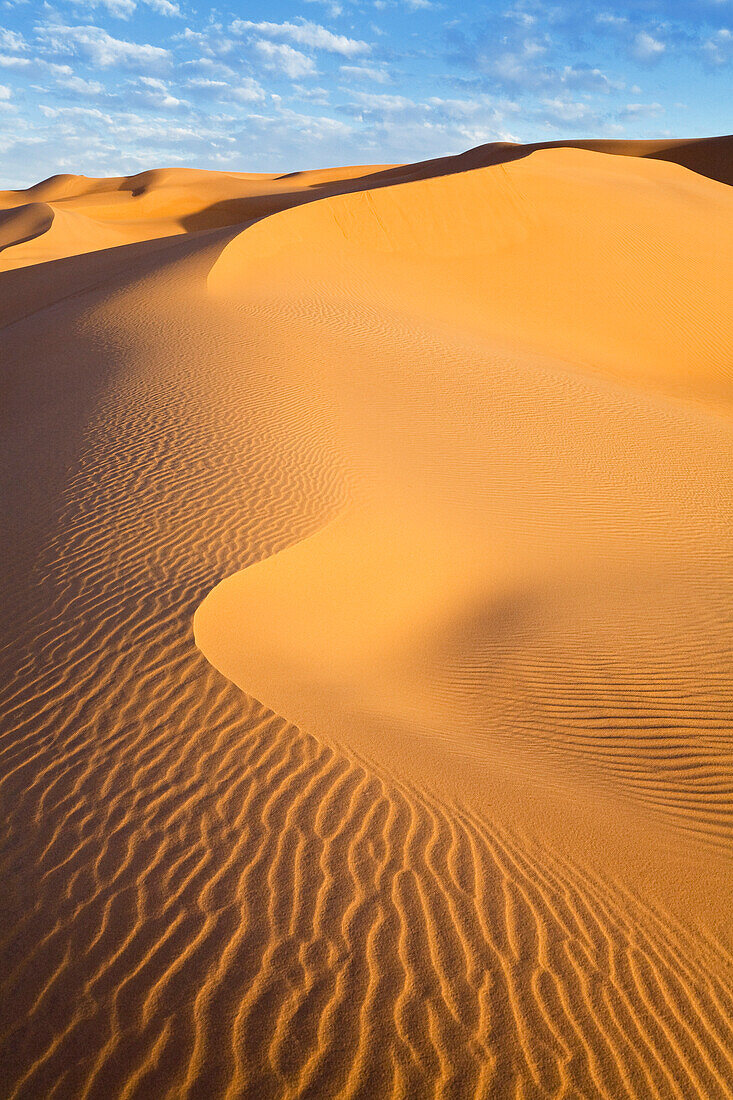 Ubari Sanddunes in the libyan desert, Sahara, Libya, North Africa