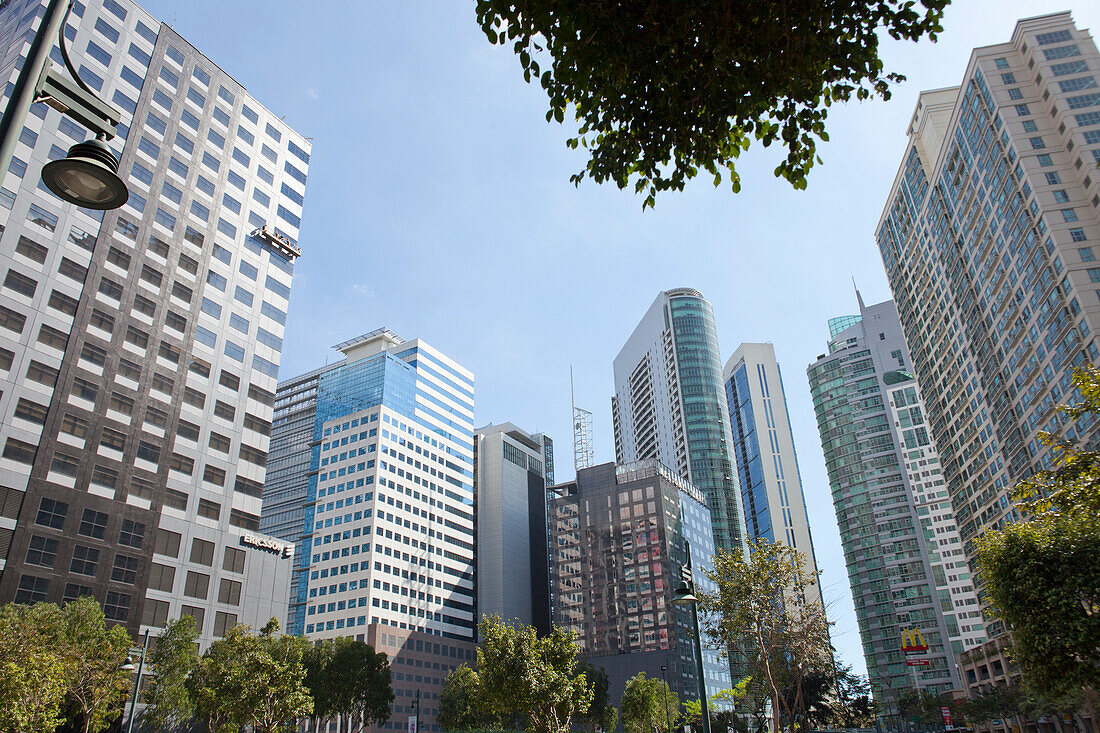 Bonifacio Global City, Luxury apartment buildings in the new the financial and business district of the capital Metro Manila, Philippines, Asia