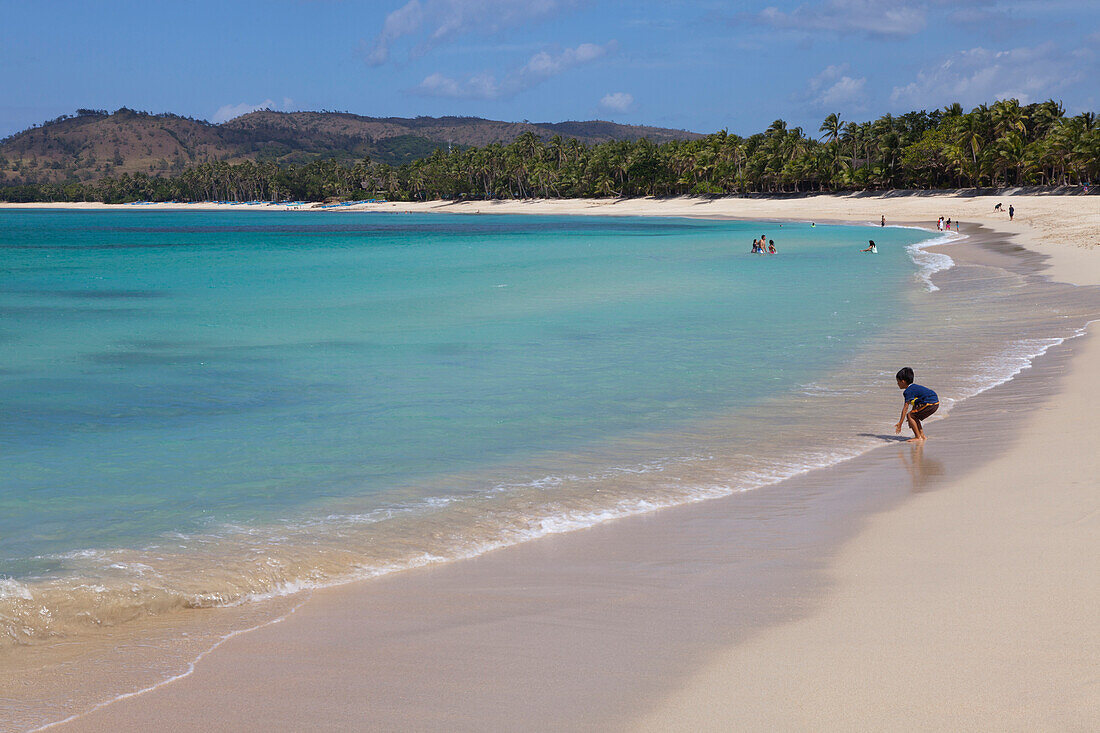 Tropical beach Saud Beach in Pagudpud, Ilocos Norte province on the main island Luzon, Philippines, Asia