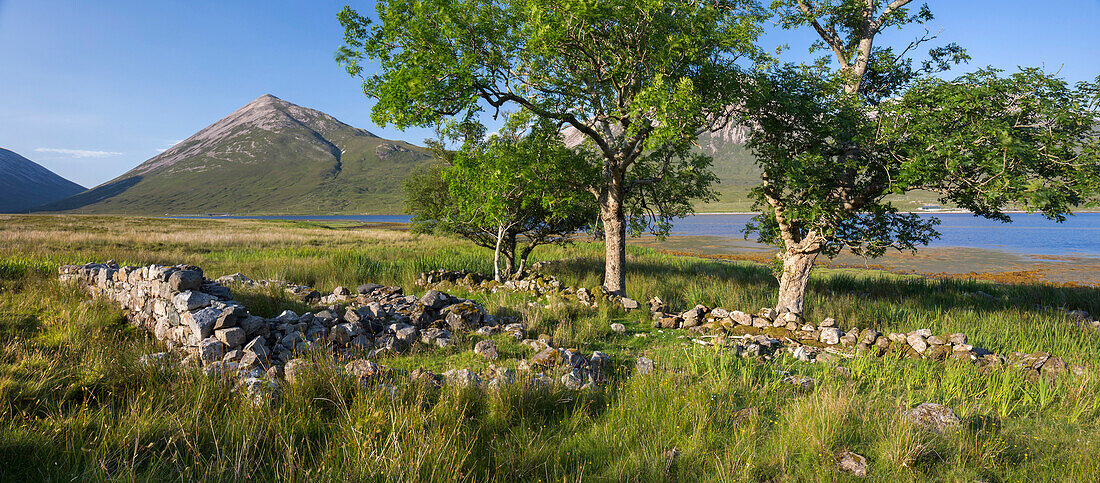 Ben na Cro, Loch Slapin, Insel Skye, Inneren Hebriden, Highland, Schottland, Vereinigtes Königreich