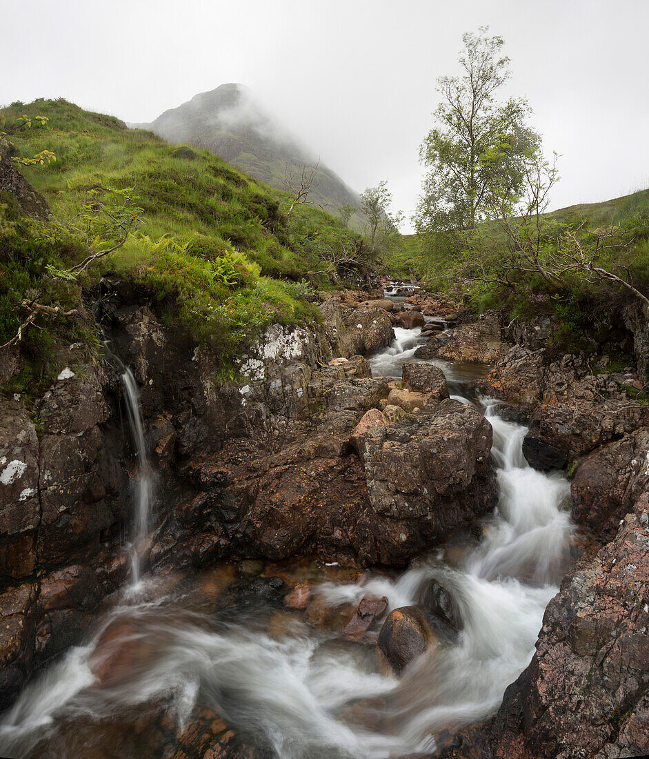 River flowing through the Highlands, Argyll and Bute, Scotland, United Kingdom