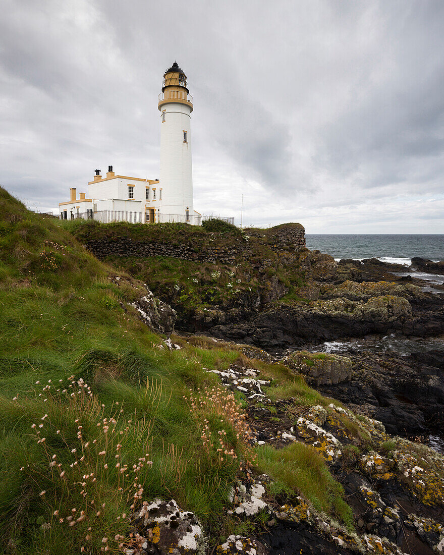 Leuchtturm, Turnberry, South Ayrshire, Schottland, Vereinigtes Königreich