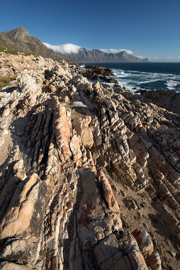 Rocky coast, False Bay, Cape town, Western cape, South Africa