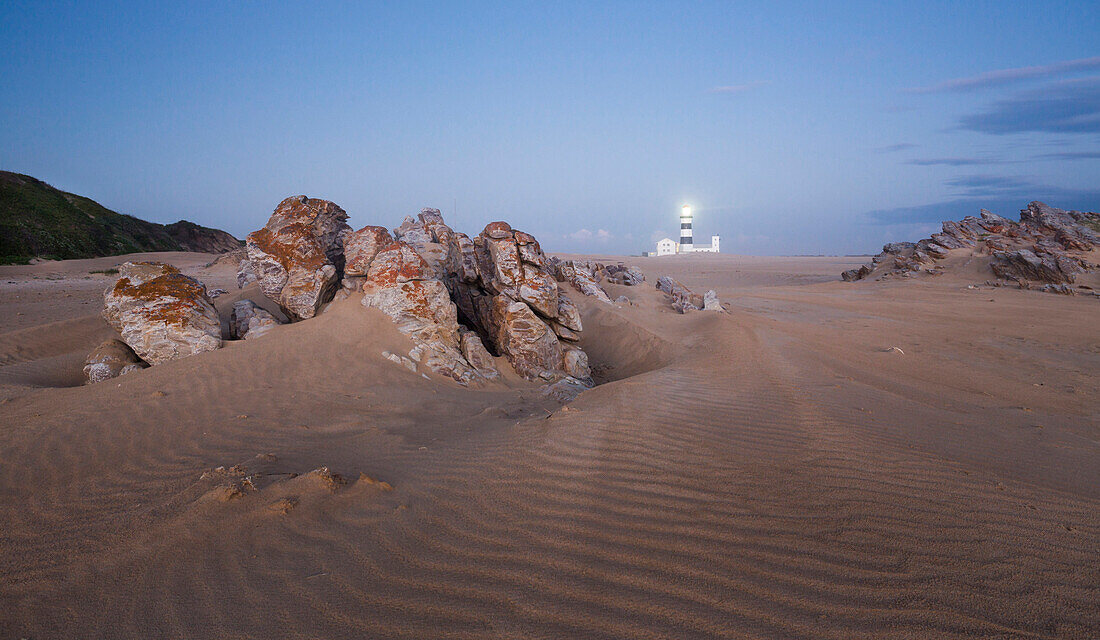 Cape Recife in the evening light, Algoa Bay, Indian Ocean, Port Elizabeth, Eastern Cape, Südafrika