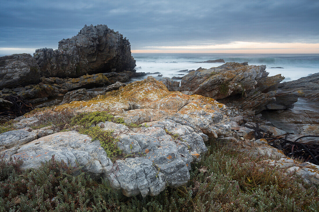 Rocky coast at Van Dyks Bay, Atlantic, Western cape, South Africa