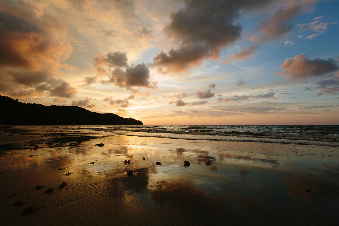 On the Beach at the Nexar Resort, Kota Kinabalu, Borneo, Malaysia.