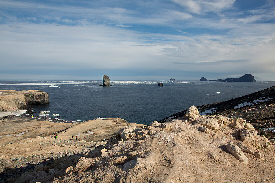 Blick in die Bucht vor Possession Insel, Antarktis