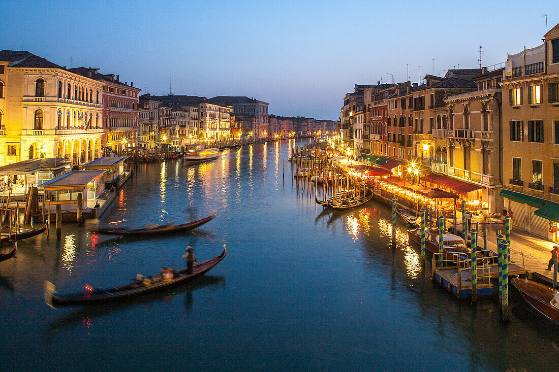 Canale Grande, Wasserboulevard, Seitenarm des Fluss Brenta, Venedig, Italien