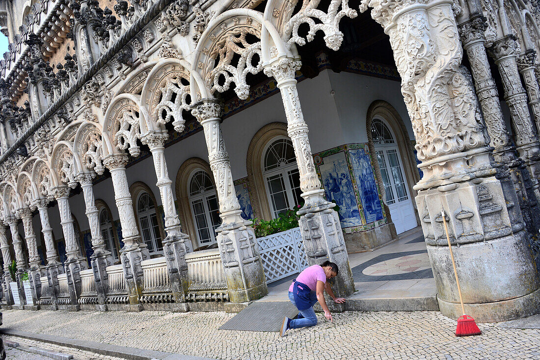 Palace Hotel im Mata de Bussaco bei Coimbra, Centro, Portugal