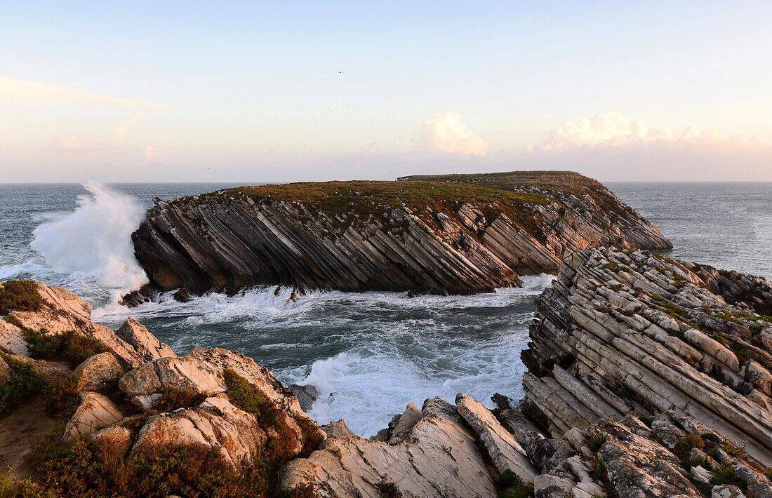 Coastal landscape, Peninsula Baleal near Peniche, Costa da Prata, Centro, Portugal