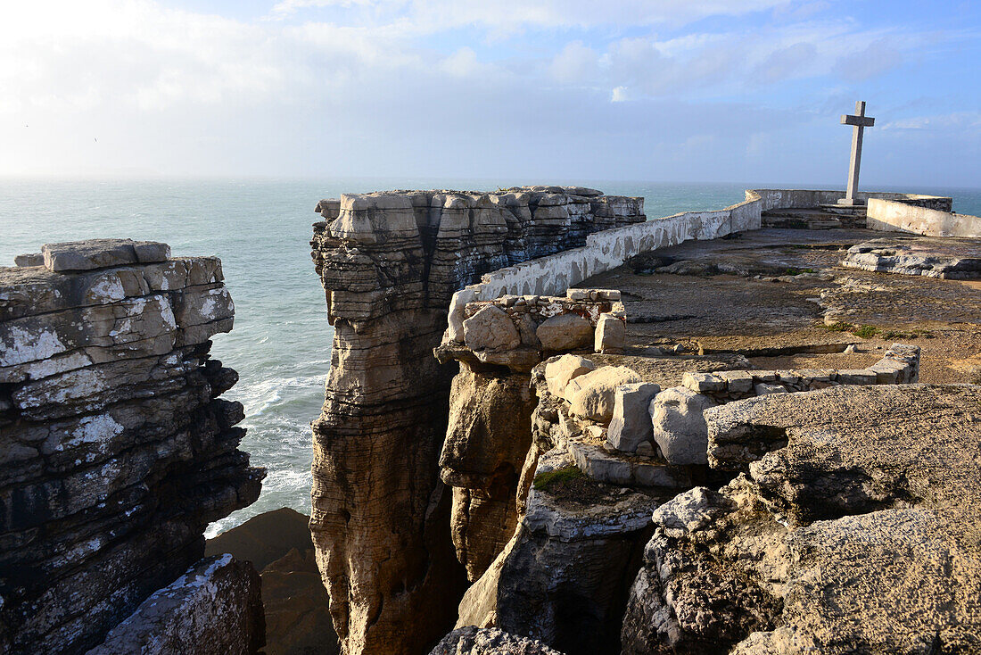 Coastal landscape, Cabo Carvoeiro, Peniche, Costa da Prata, Centro, Portugal