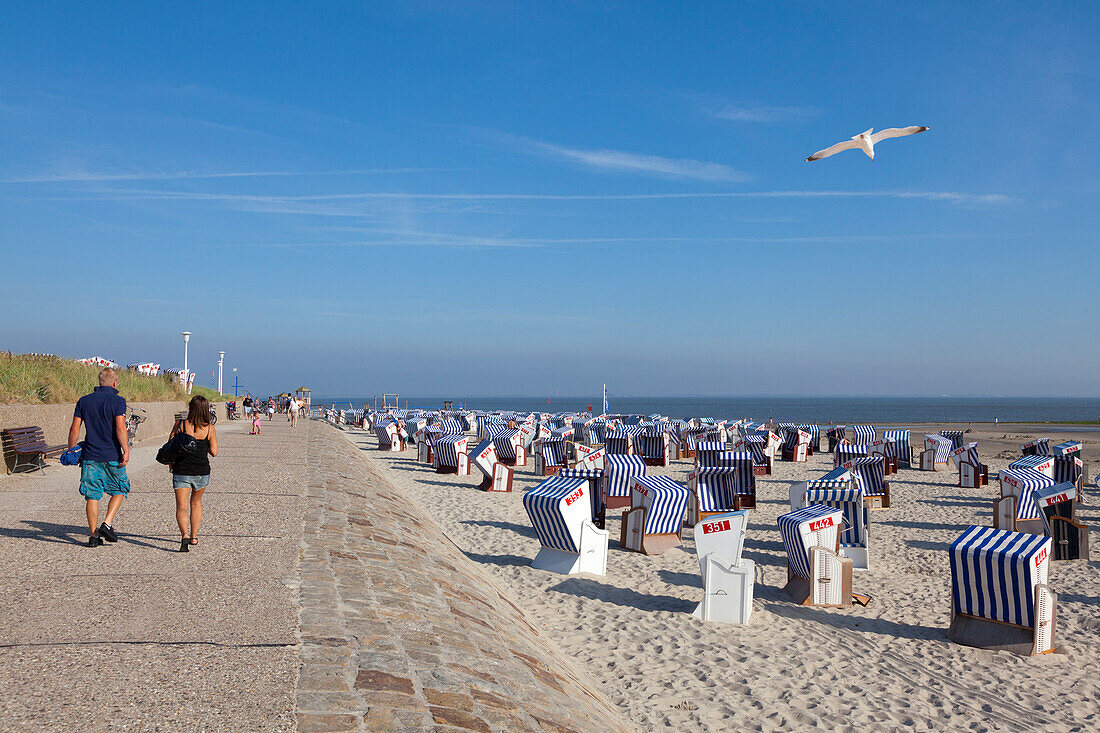 Beach, West beach, Norderney, Ostfriesland, Lower Saxony, Germany