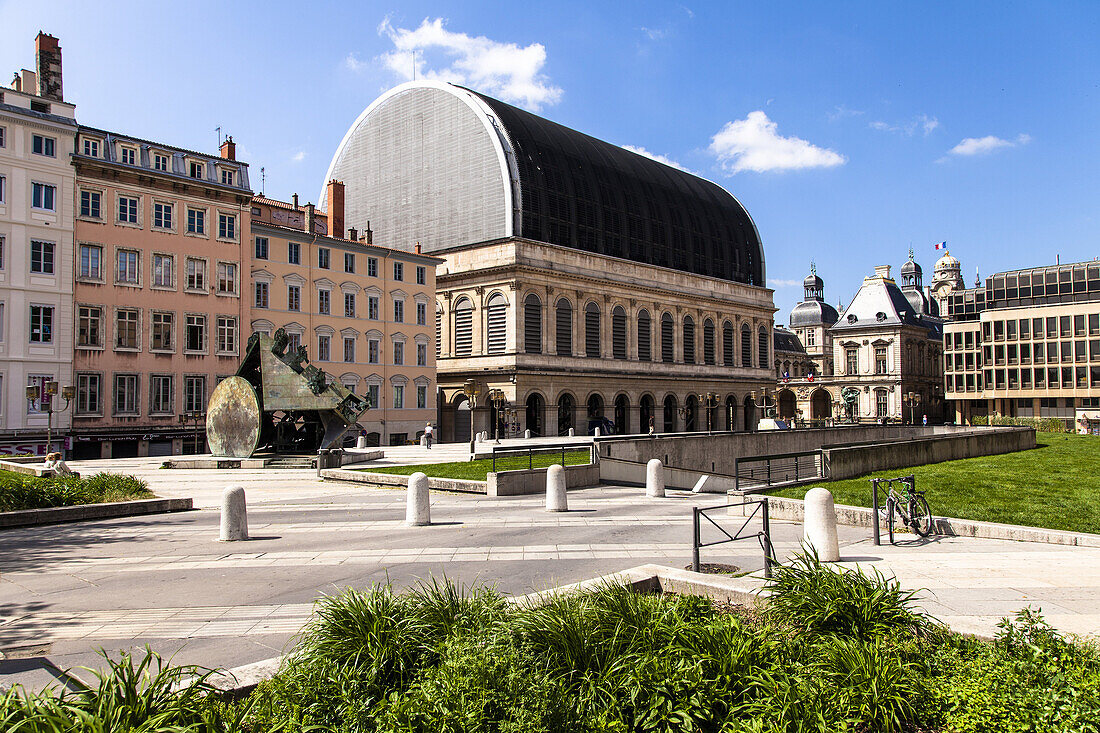 Opéra de Lyon building at Place de la Comédie in Lyon, France.