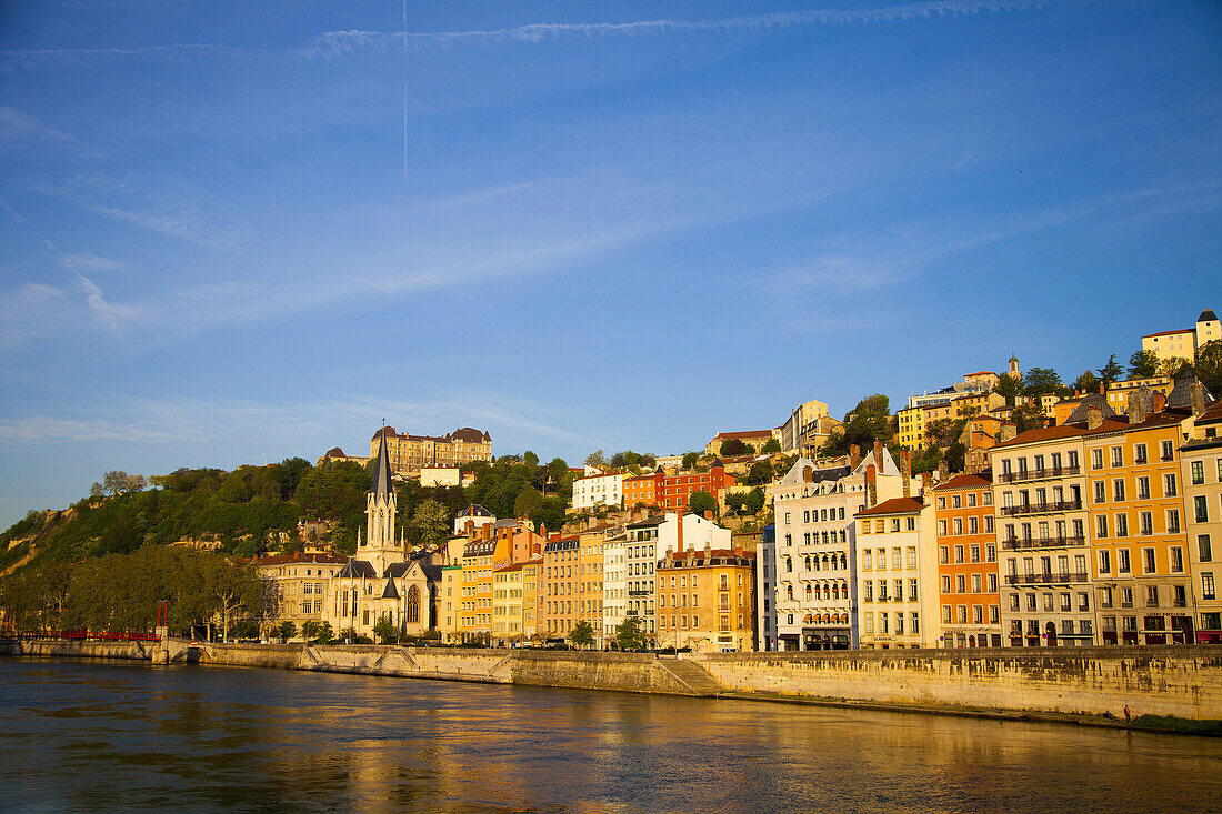 Saône, Quai Romain Rolland, Lyon, Rhône-Alpes region, department of Rhône, France, Europe