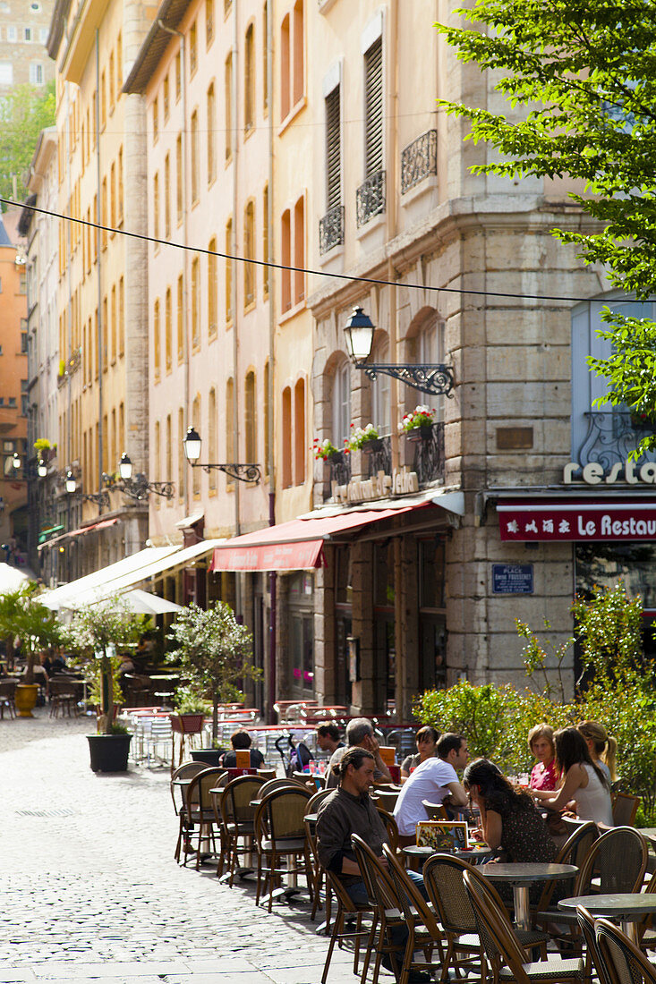 France, Rhone, Lyon, historical site listed as World Heritage by UNESCO, Vieux Lyon Old Town.