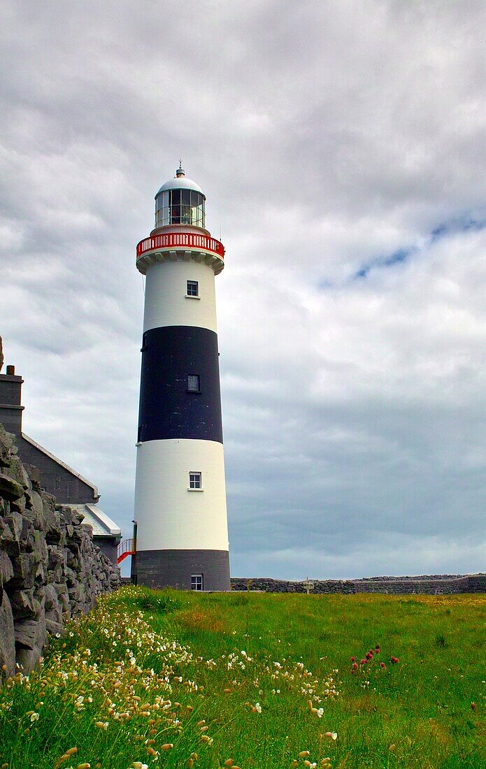 Lighthouse on Inis Oirr, Arran Islands, County Galway, Ireland