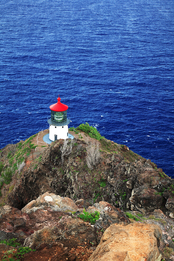 Hawaii, Oahu, Makapuu, Makapuu Lighthouse, View From Hiking Trail