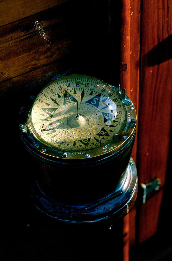 Compass On A Boat
