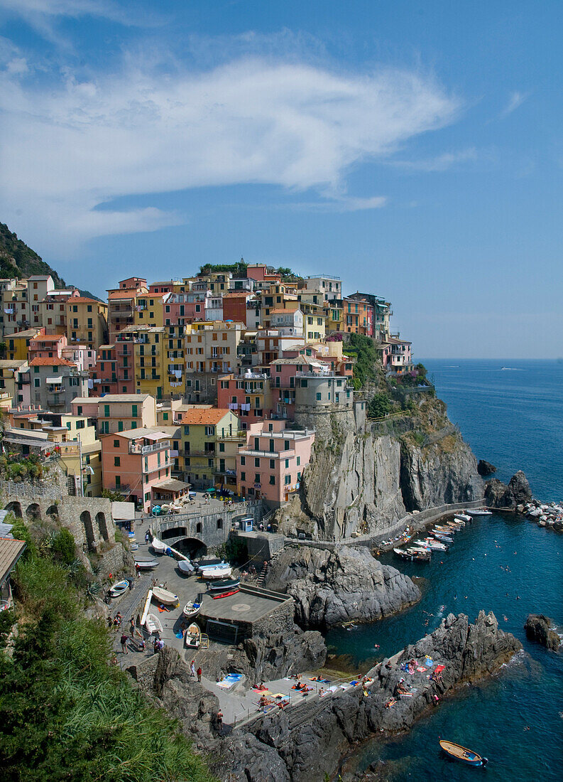 Village Of Monterosso In The Cinque Terre Region, Italy