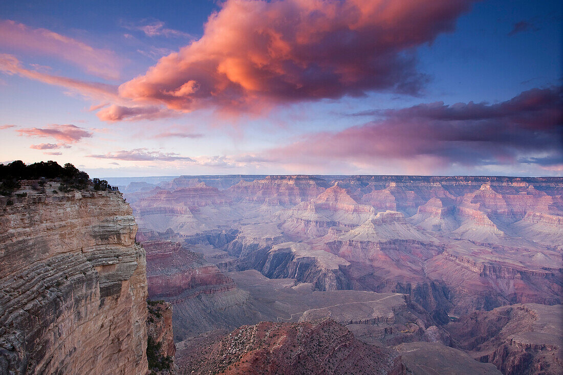 South Rim Of The Grand Canyon At Sunset, Arizona