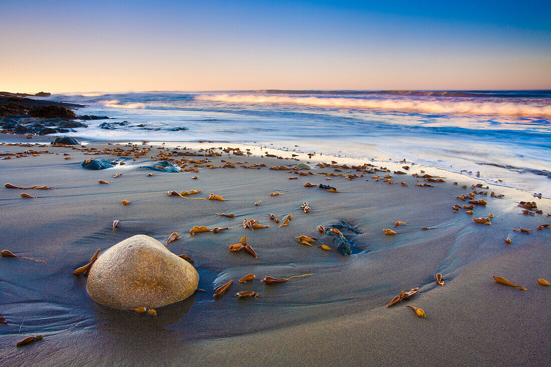 Sunrise On San Simeon Beach, California