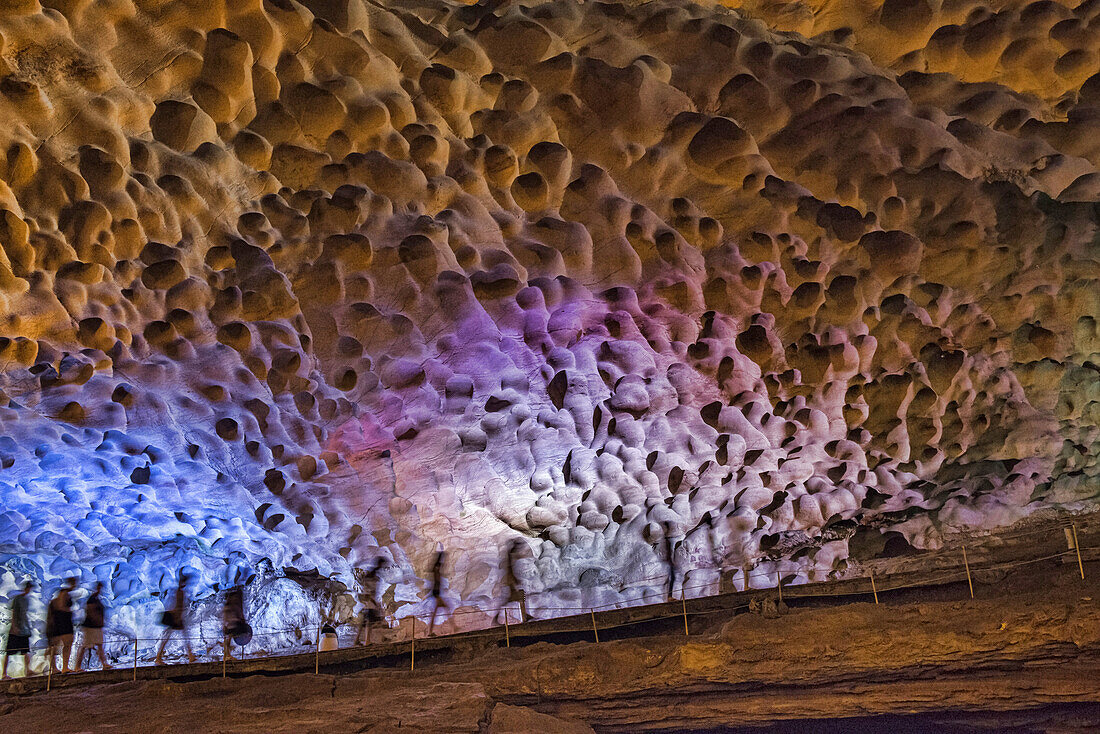 Hang Sung Sot Surprise Cave in Halong Bay, Vietnam.