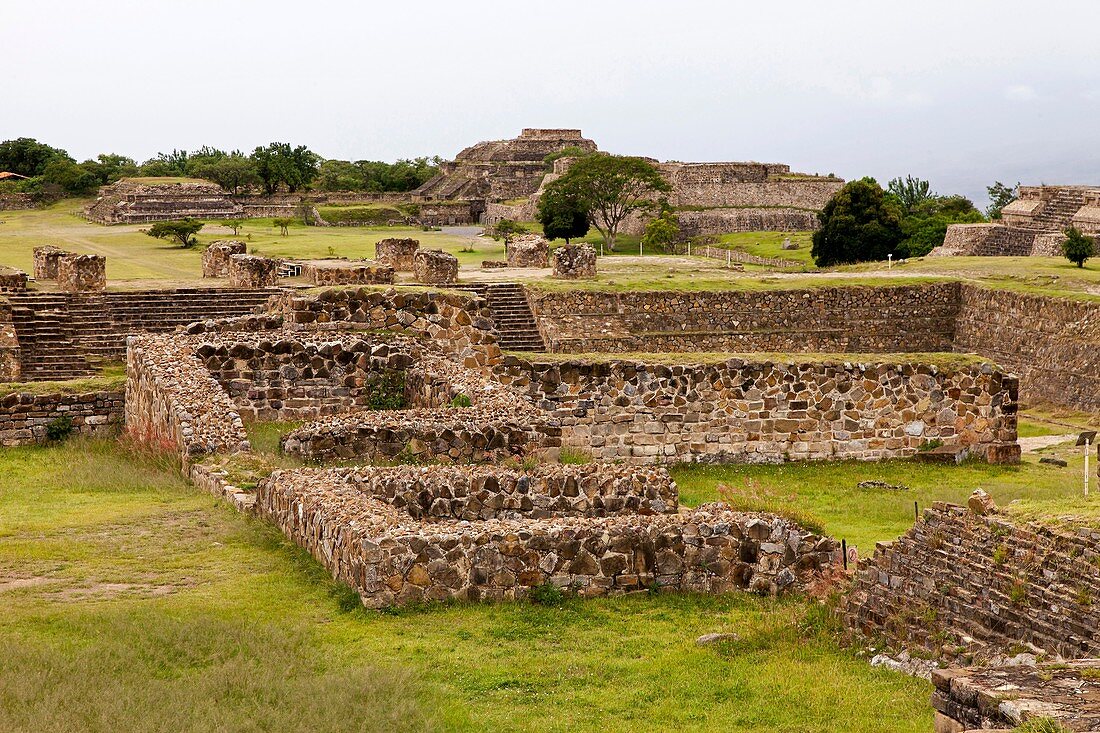 Montealban Archaeological Site, near Oaxaca City, Oaxaca, Mexico. Where Zapotecas come.