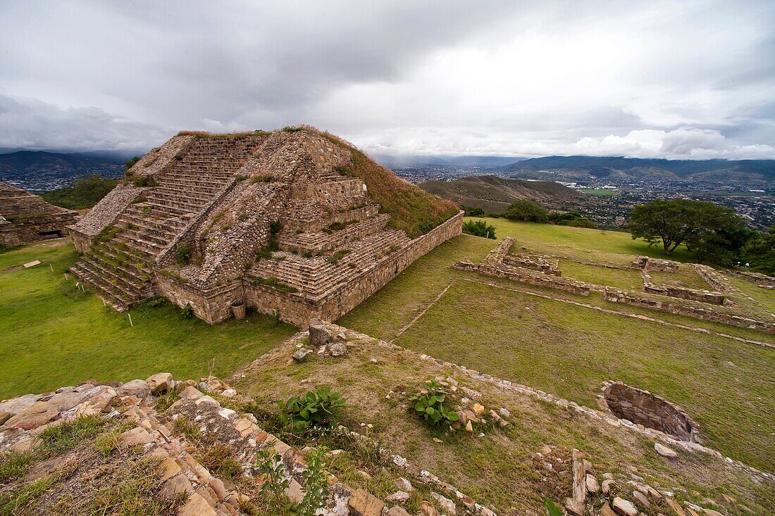 Montealban Archaeological Site, near Oaxaca City, Oaxaca, Mexico. Where Zapotecas come.