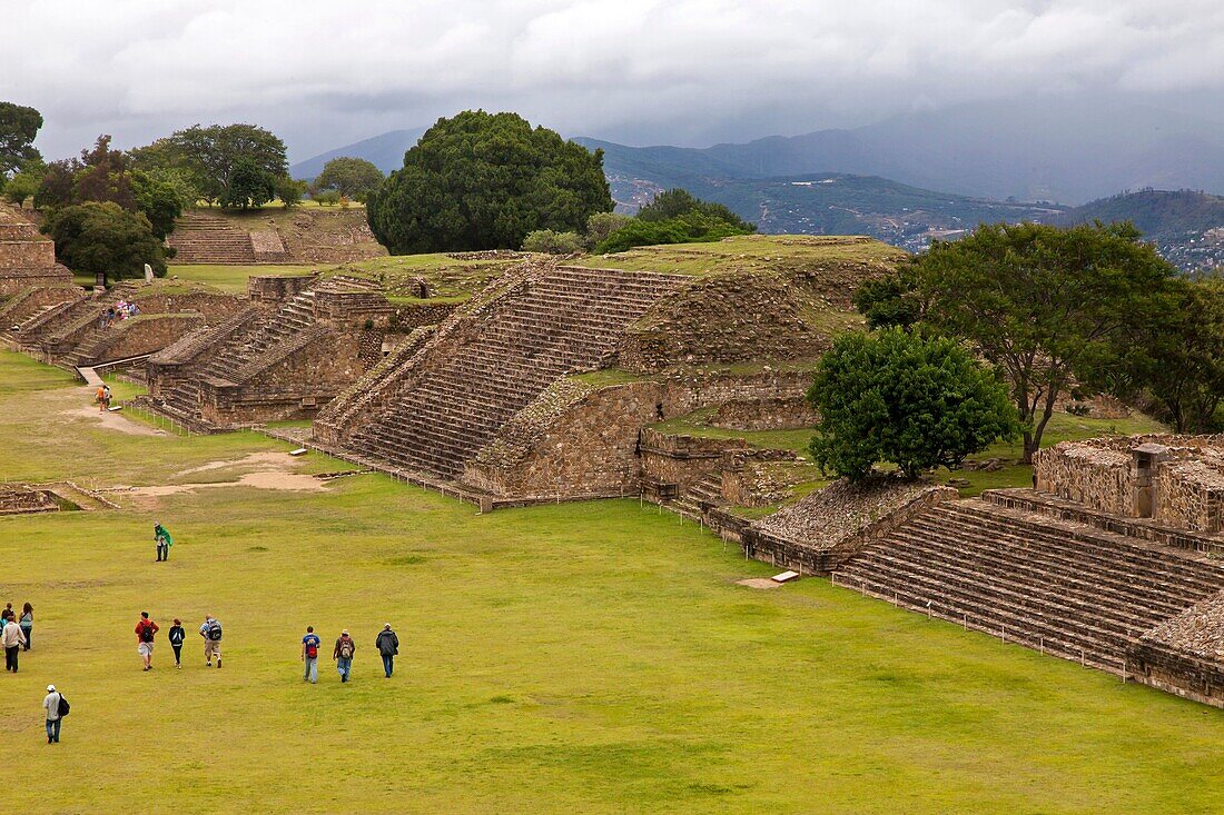 Montealban Archaeological Site, near Oaxaca City, Oaxaca, Mexico. Where Zapotecas come.