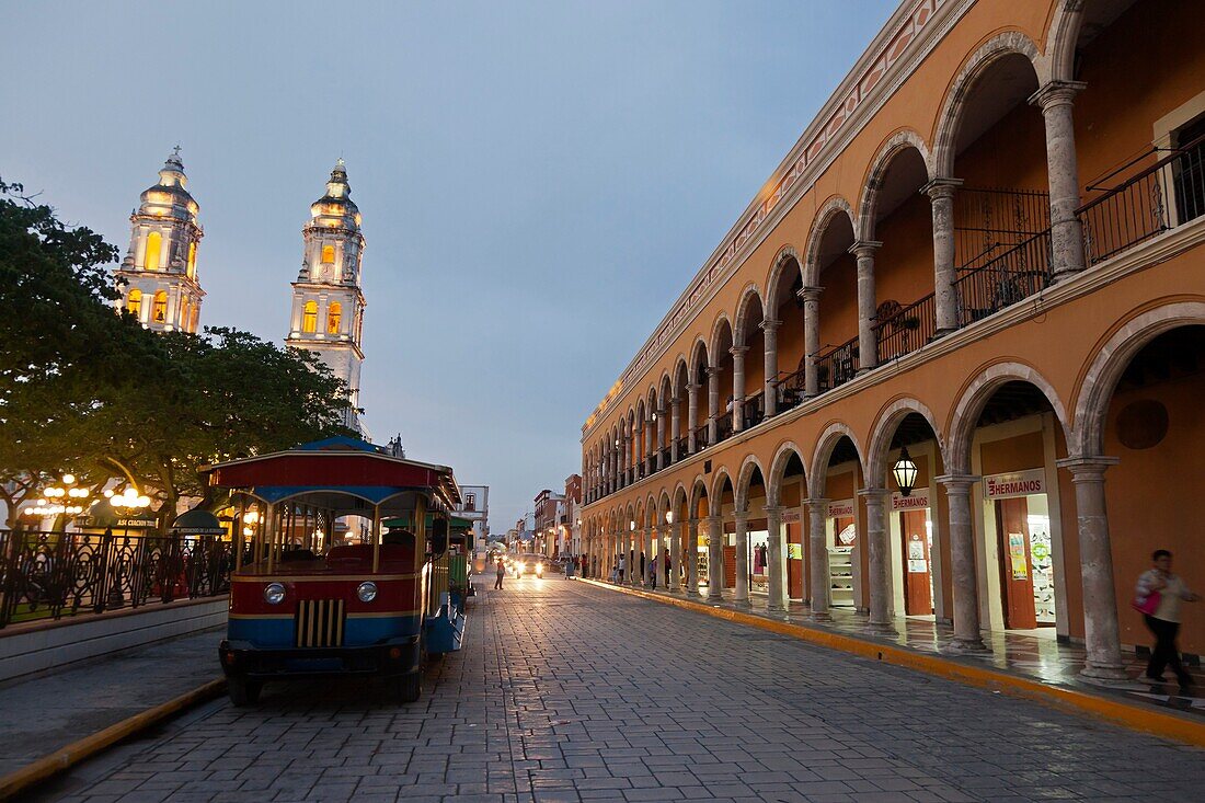 City of Campeche: Cathedral and Downtown.