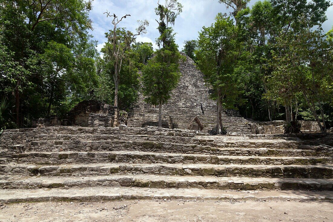 Cobá: Mayan Archeological Ruins at Yucatan Peninsula.